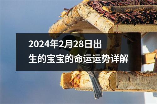 2024年2月28日出生的宝宝的命运运势详解