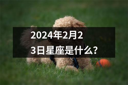 2024年2月23日星座是什么？