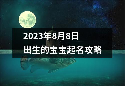 2023年8月8日出生的宝宝起名攻略