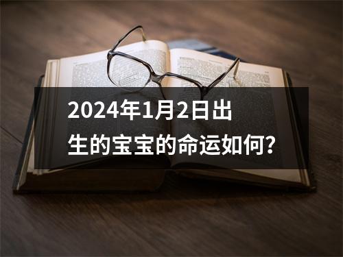 2024年1月2日出生的宝宝的命运如何？