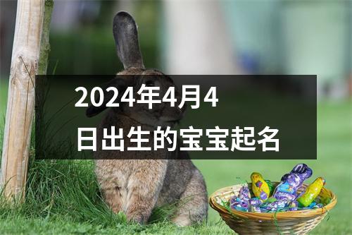 2024年4月4日出生的宝宝起名