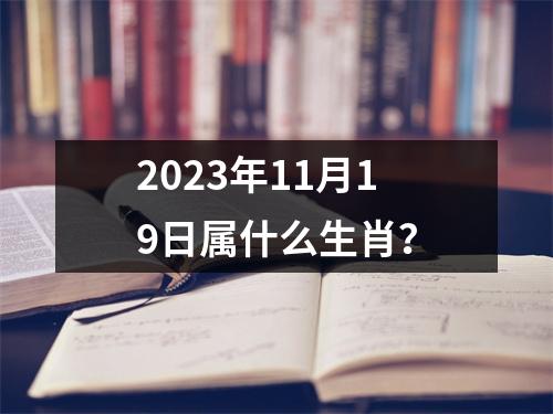 2023年11月19日属什么生肖？