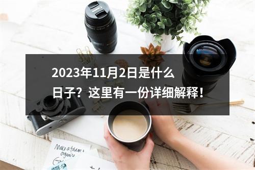 2023年11月2日是什么日子？这里有一份详细解释！