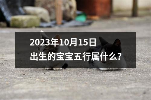 2023年10月15日出生的宝宝五行属什么？