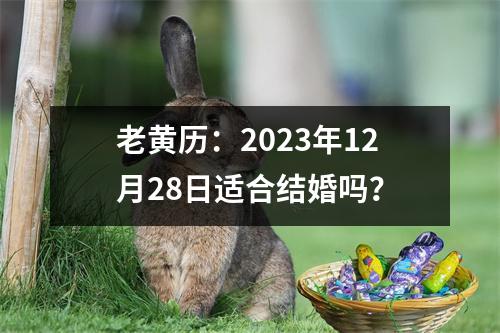 老黄历：2023年12月28日适合结婚吗？