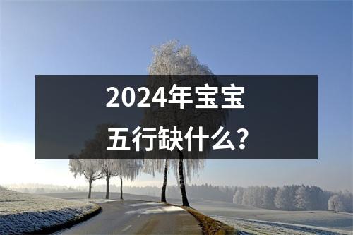 2024年宝宝五行缺什么？