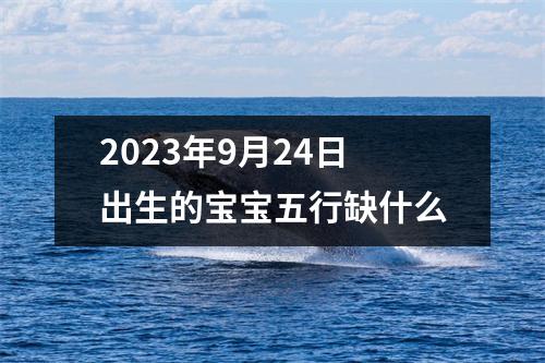 2023年9月24日出生的宝宝五行缺什么