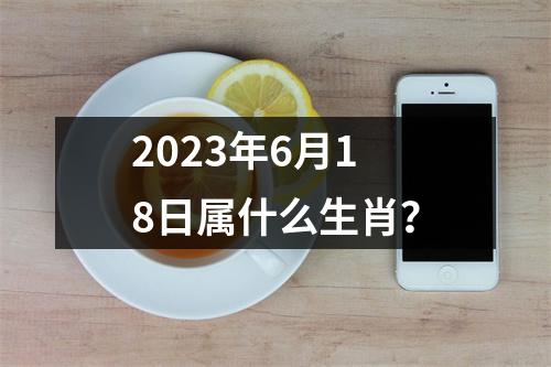 2023年6月18日属什么生肖？