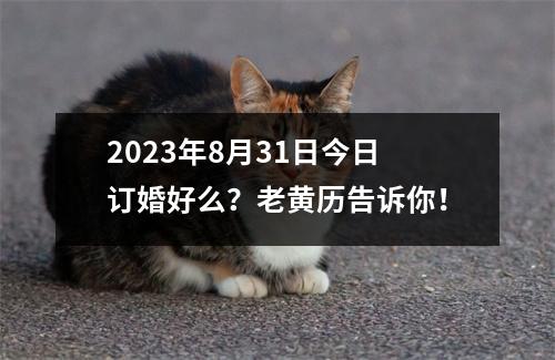 2023年8月31日今日订婚好么？老黄历告诉你！