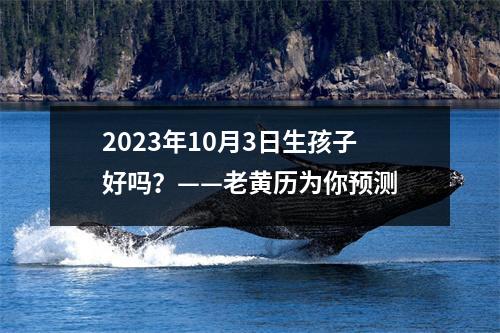 2023年10月3日生孩子好吗？——老黄历为你预测