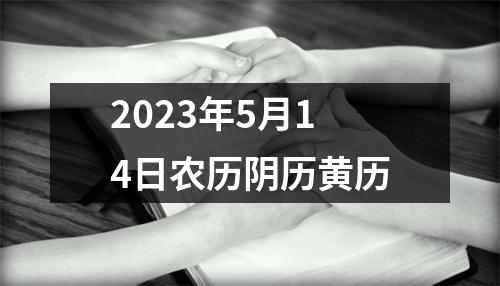 2023年5月14日农历阴历黄历