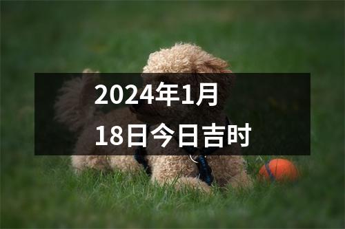 2024年1月18日今日吉时