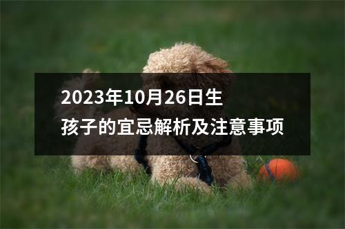 2023年10月26日生孩子的宜忌解析及注意事项