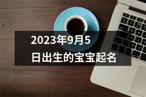 2023年9月5日出生的宝宝起名