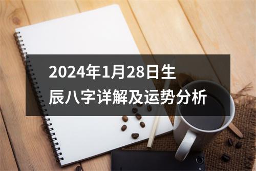 2024年1月28日生辰八字详解及运势分析