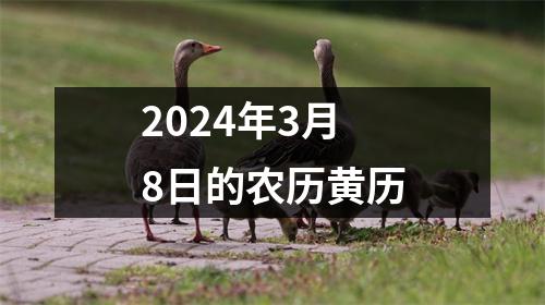 2024年3月8日的农历黄历