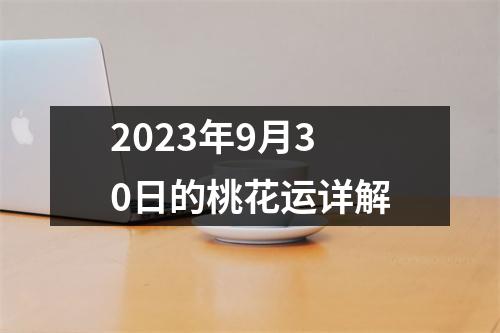 2023年9月30日的桃花运详解