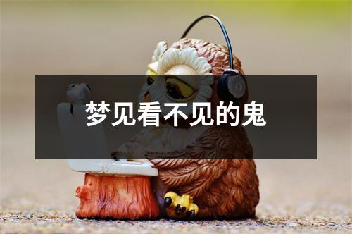 梦见看不见的鬼