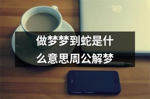 做梦梦到蛇是什么意思周公解梦