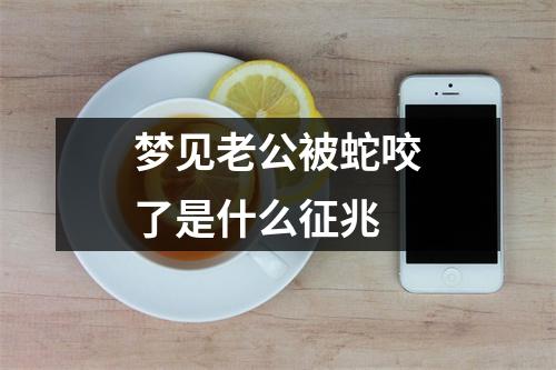 梦见老公被蛇咬了是什么征兆