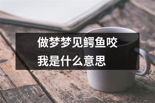 做梦梦见鳄鱼咬我是什么意思