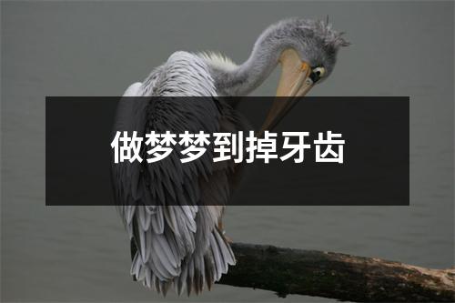 做梦梦到掉牙齿