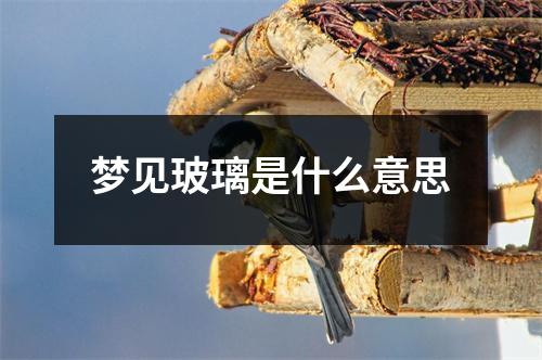 梦见玻璃是什么意思