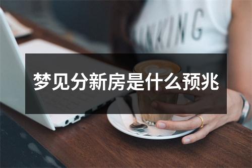 梦见分新房是什么预兆