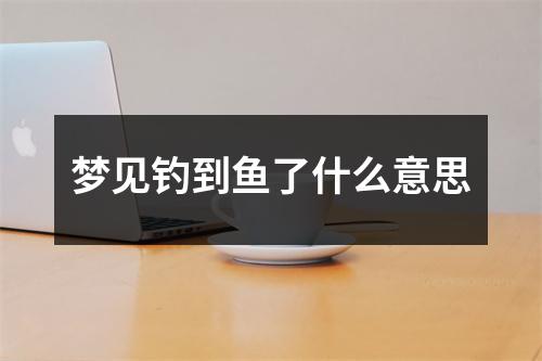 梦见钓到鱼了什么意思