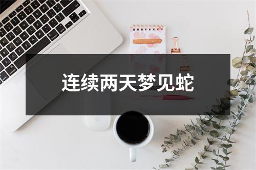 连续两天梦见蛇