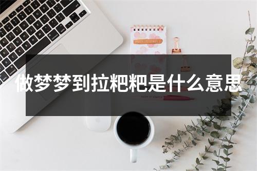 做梦梦到拉粑粑是什么意思