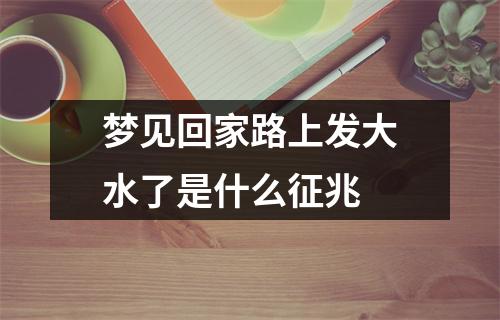 梦见回家路上发大水了是什么征兆