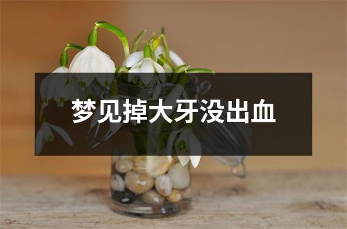 梦见掉大牙没出血