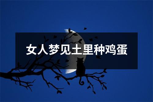 女人梦见土里种鸡蛋