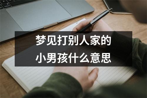 梦见打别人家的小男孩什么意思