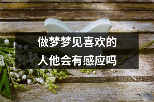 做梦梦见喜欢的人他会有感应吗