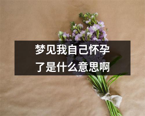 梦见我自己怀孕了是什么意思啊