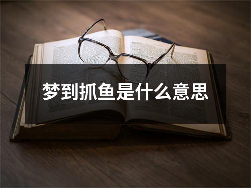 梦到抓鱼是什么意思