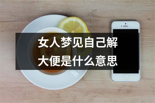 女人梦见自己解大便是什么意思