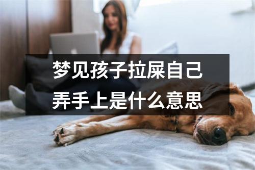 梦见孩子拉屎自己弄手上是什么意思