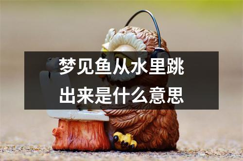 梦见鱼从水里跳出来是什么意思