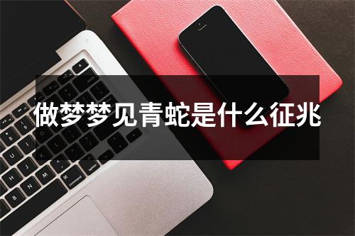 做梦梦见青蛇是什么征兆