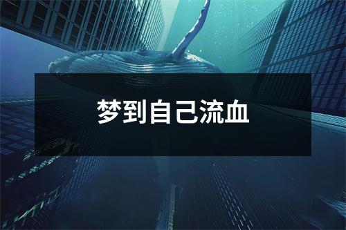 梦到自己流血