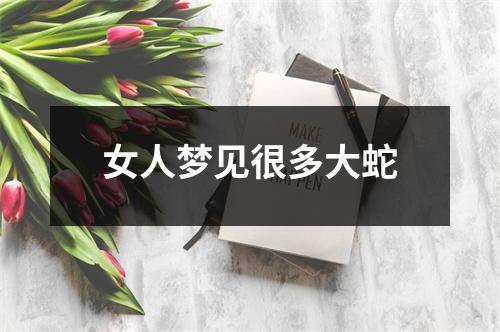 女人梦见很多大蛇