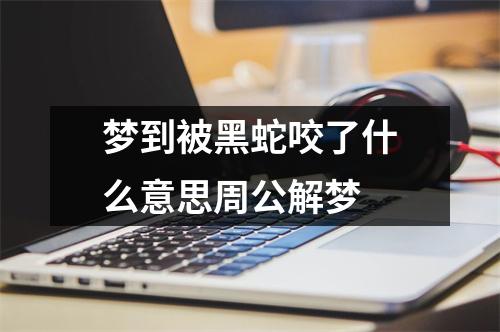 梦到被黑蛇咬了什么意思周公解梦