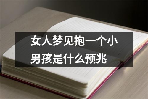 女人梦见抱一个小男孩是什么预兆