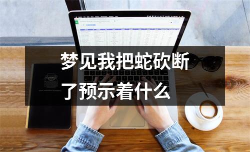 梦见我把蛇砍断了预示着什么