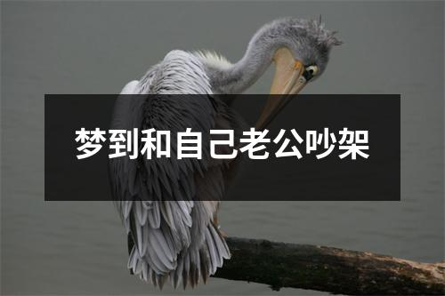 梦到和自己老公吵架