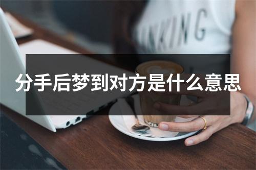 分手后梦到对方是什么意思