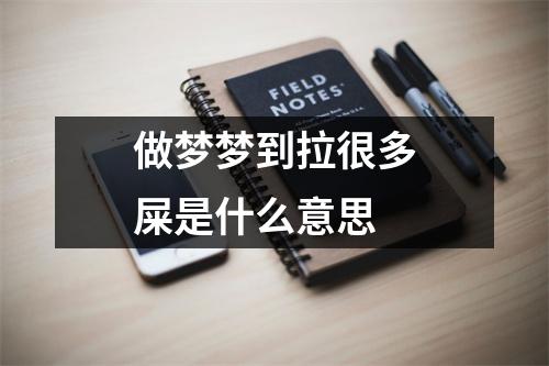 做梦梦到拉很多屎是什么意思